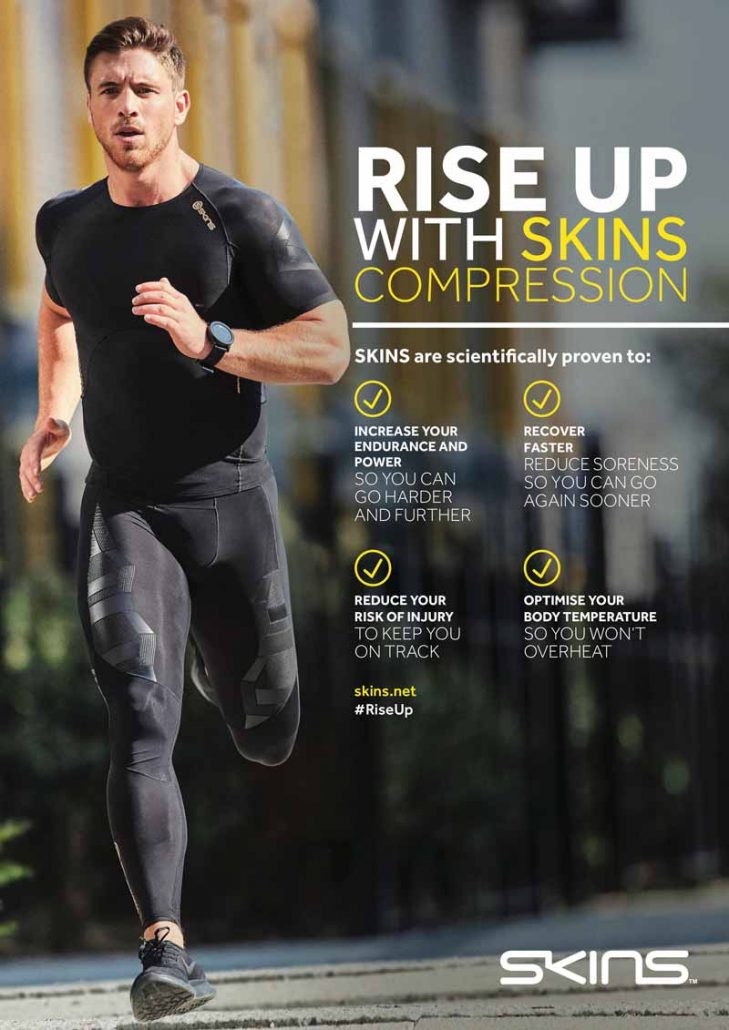 SKINS Compression Clothing work for harder, longer and recover faster